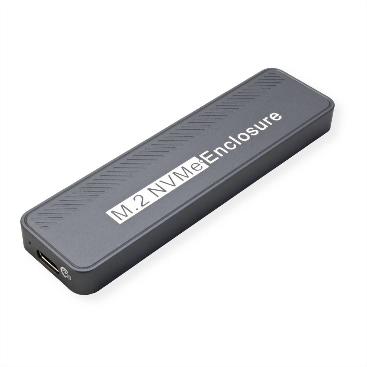 VALUE Externes SSD-Gehäuse, M.2, NVMe zu USB 3.2 Gen 2x2, Typ C