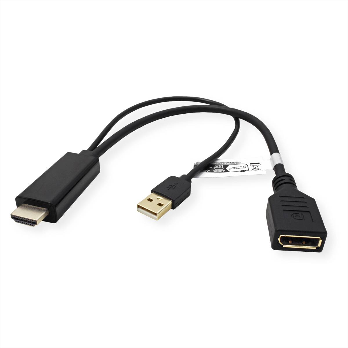 VALUE 4K HDMI-DisplayPort Adapter, v1.2, HDMI ST - DP BU