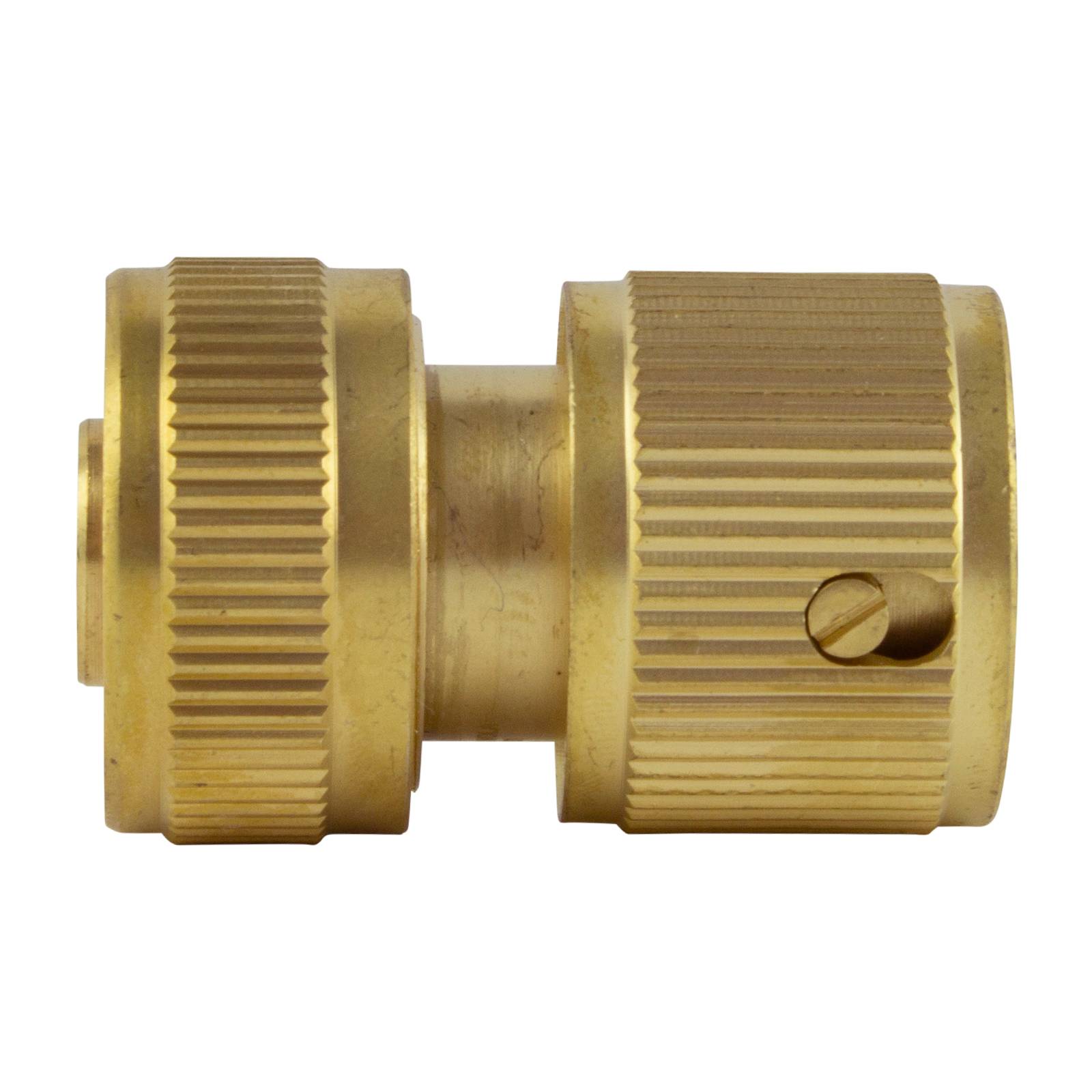 Schlauchkupplung Wasserstop Schlauchstück Schlauchverbinder Stecksystem Messing 3/4"