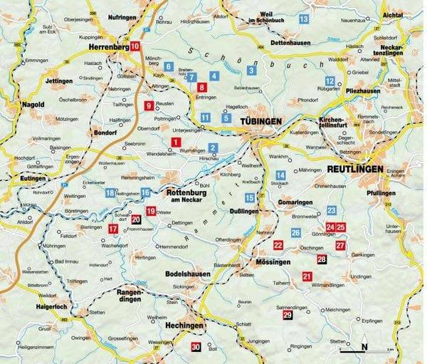 Erlebnis-Wanderungen in und um Tübingen