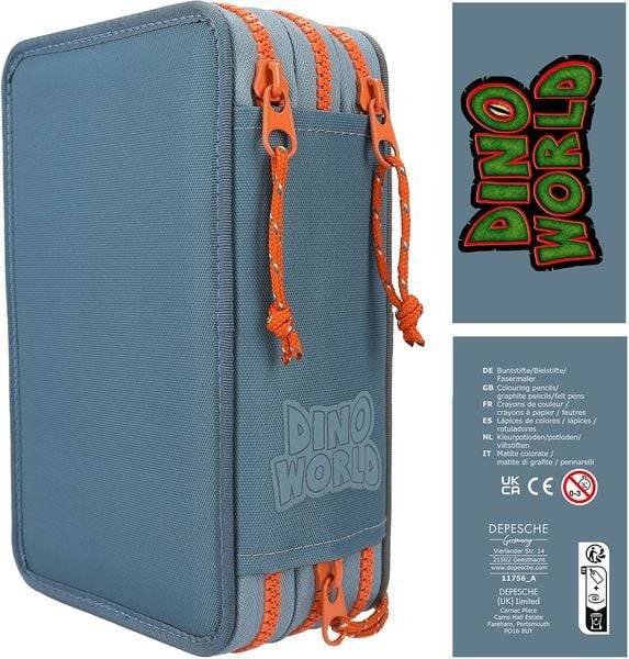 Dino World 3-Fach Federtasche ROAR
