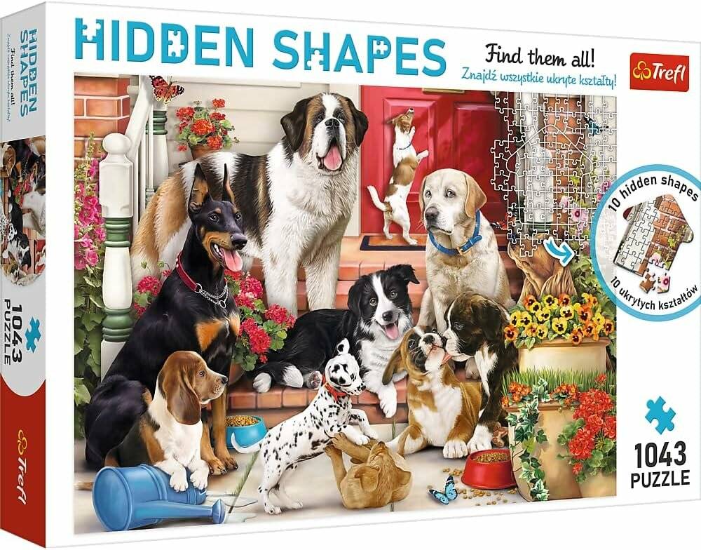 TREFL Puzzle Versteckte Formen: Hundespaß 1043 Teile