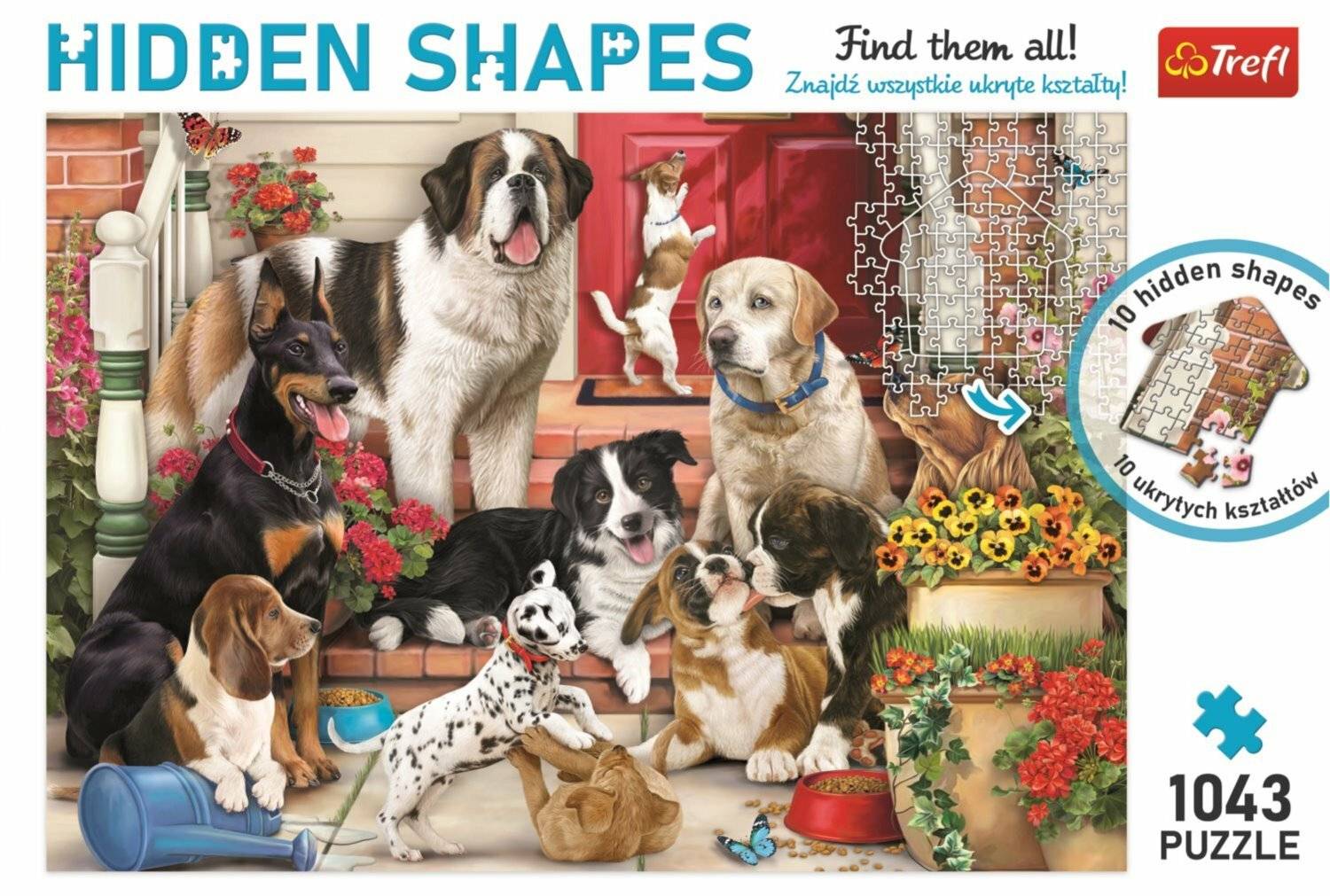 TREFL Puzzle Versteckte Formen: Hundespaß 1043 Teile