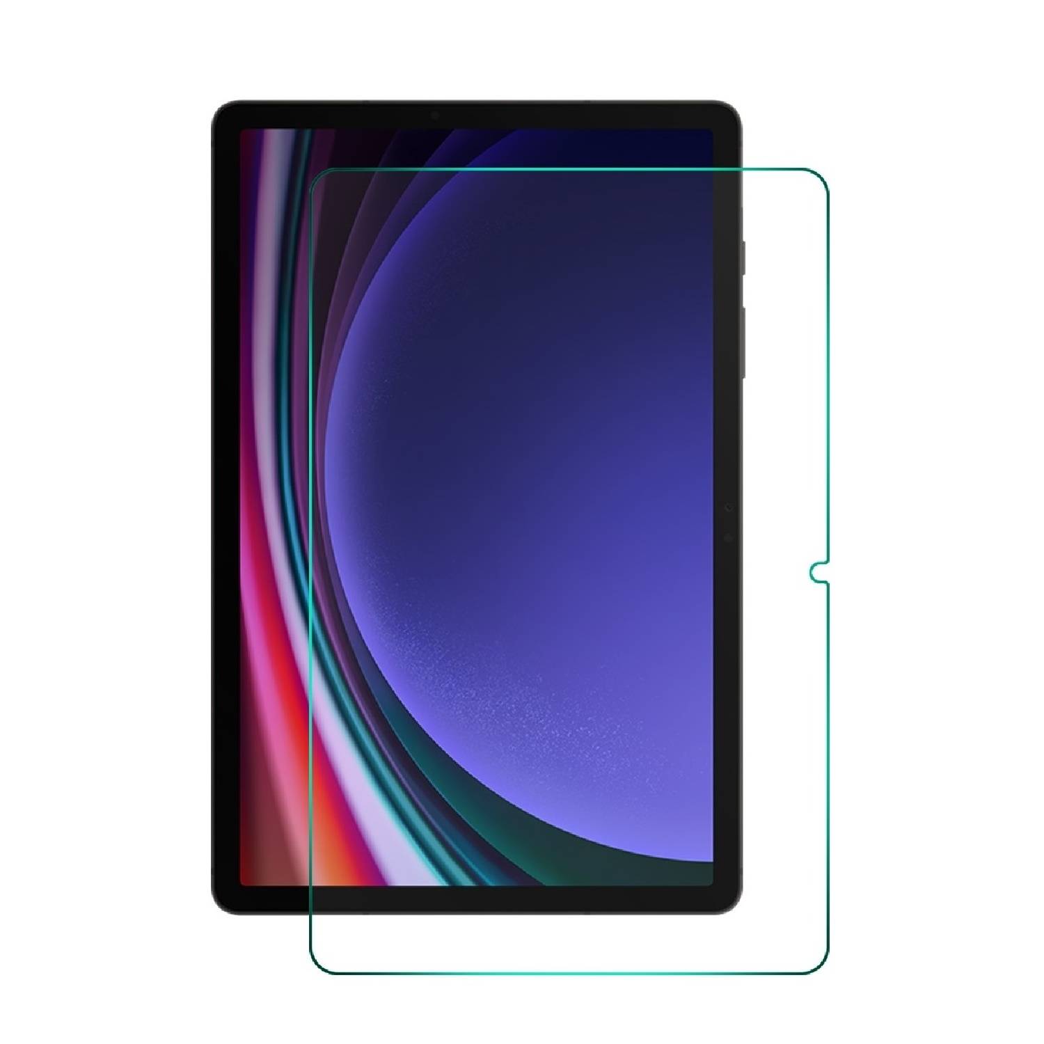 2x 9H Panzerglas für Samsung Galaxy Tab S9 Plus 3D KLAR Nano-Glass Displayschutz Schutzglas Schutzfolie Panzerfolie Screen-Protector ANTI-SHOK