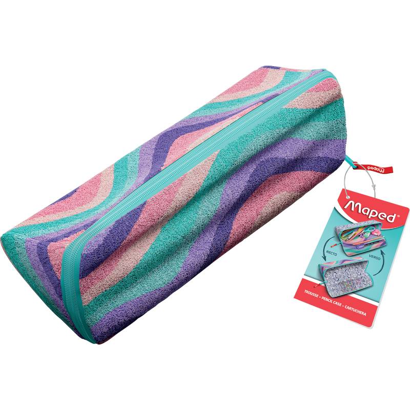 Maped Schlamper-Etui XXL EFFECT "PASTEL SOFTY WAVES"