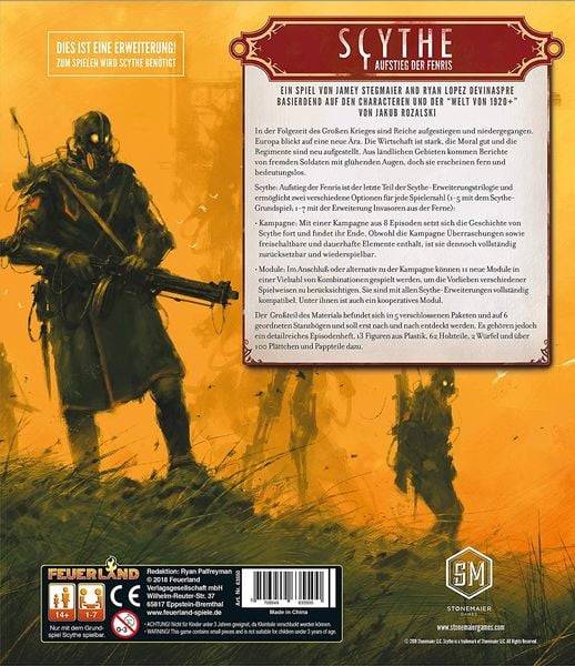 Feuerland - Scythe: Aufstand der Fenris (3. Erweiterung)