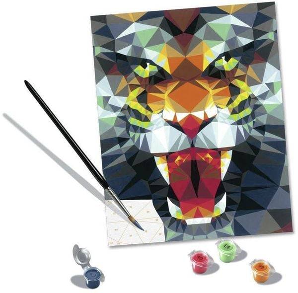 Ravensburger - Malen nach Zahlen - CreArt - Polygon Tiger