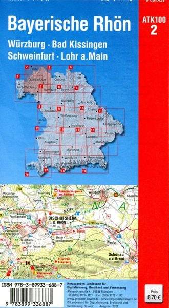 Bayerische Rhön 1:100 000