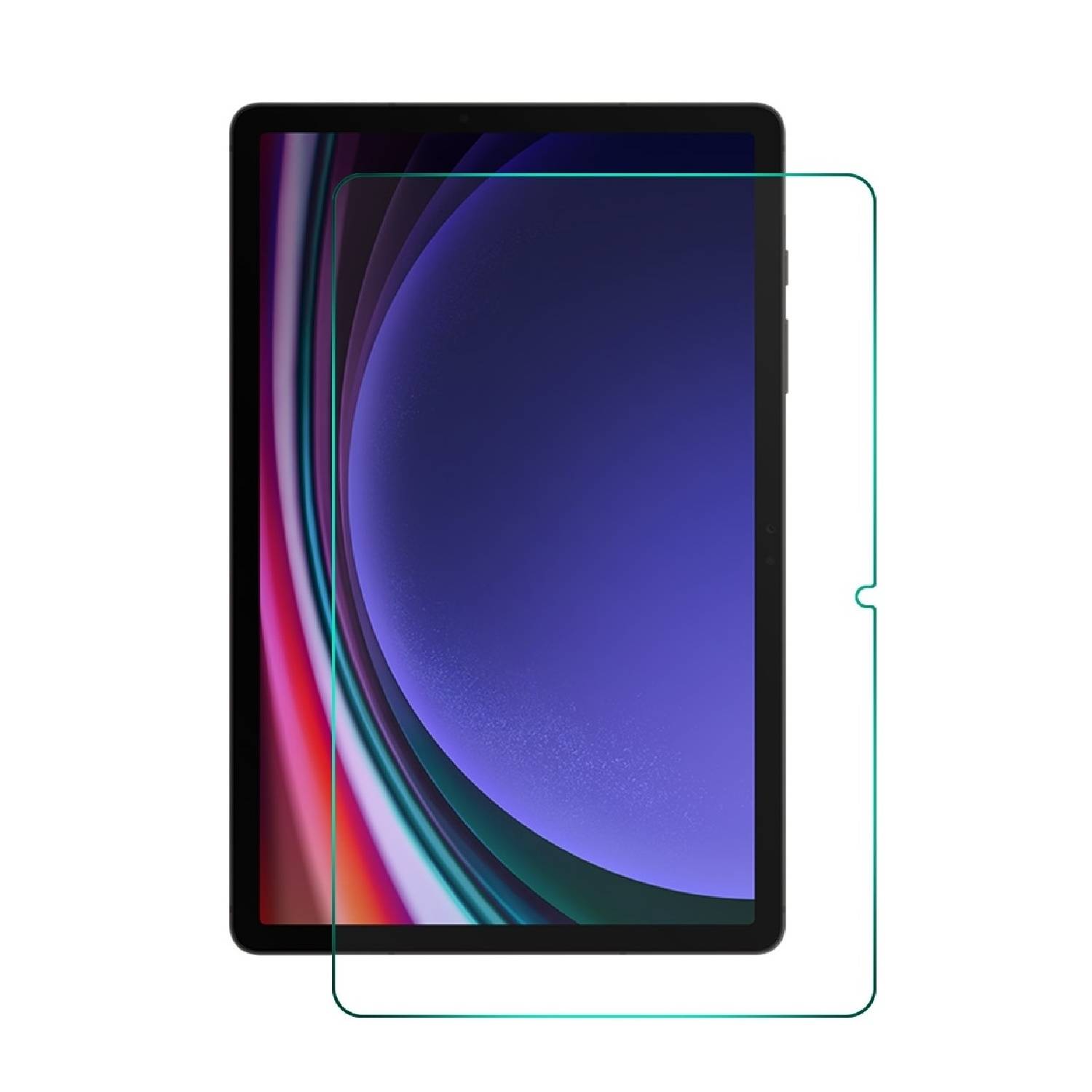 2x Displayschutzfolie für Samsung Galaxy Tab S9 Plus 3D KLAR PREMIUM Displayschutz Schutzfolie Folie