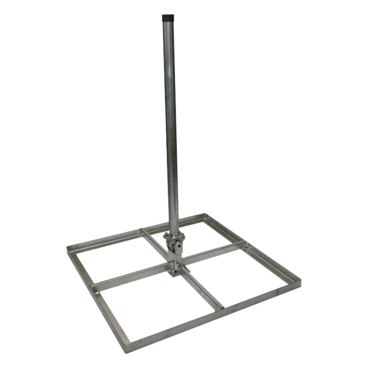 BS100 - Flachdachständer 4 Betonplatten für 100cm Spiegel