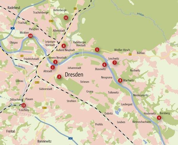 Zu Fuß durch Dresden