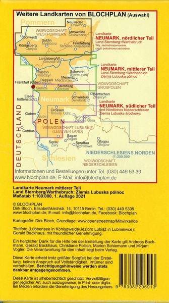 Landkarte Neumark - mittlerer Teil