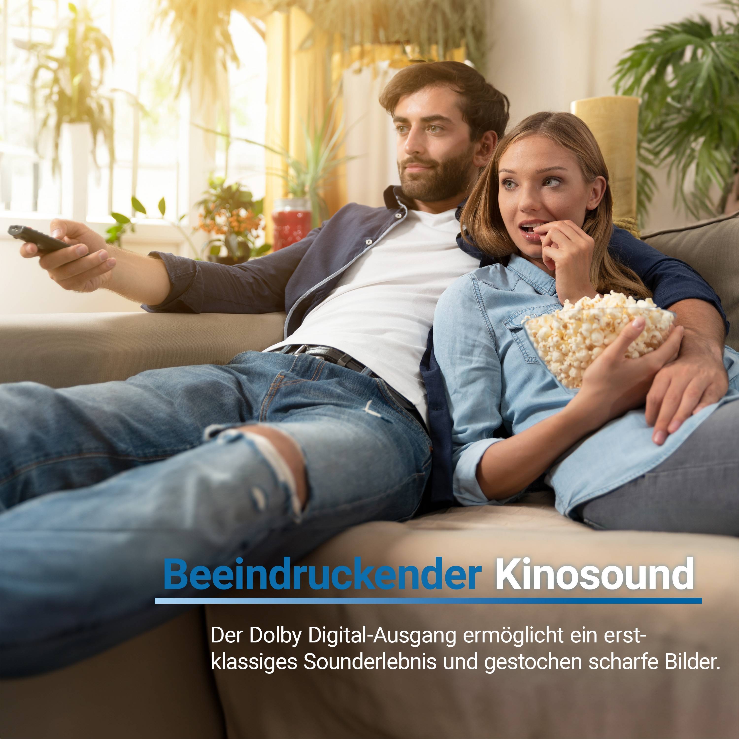 Humax Eco II HD+ Satellitenreceiver, HDTV, HDMI, SCART, USB, inkl. 6 Monate HD+