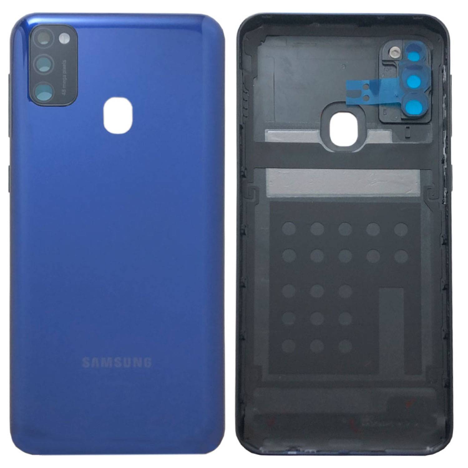 Samsung Akkudeckel Deckel Batterie Cover für Galaxy M21 M215F Blau Neu