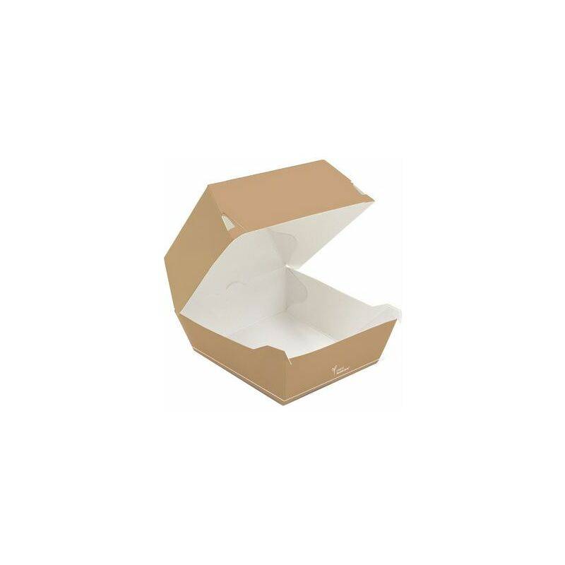 NATURE Star Burgerbox Carta, Klappdeckel, 140 x 140 x 85 mm