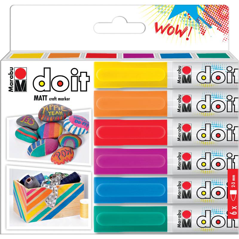 Marabu Acrylmarker DO IT Craftmarker, 6er Set