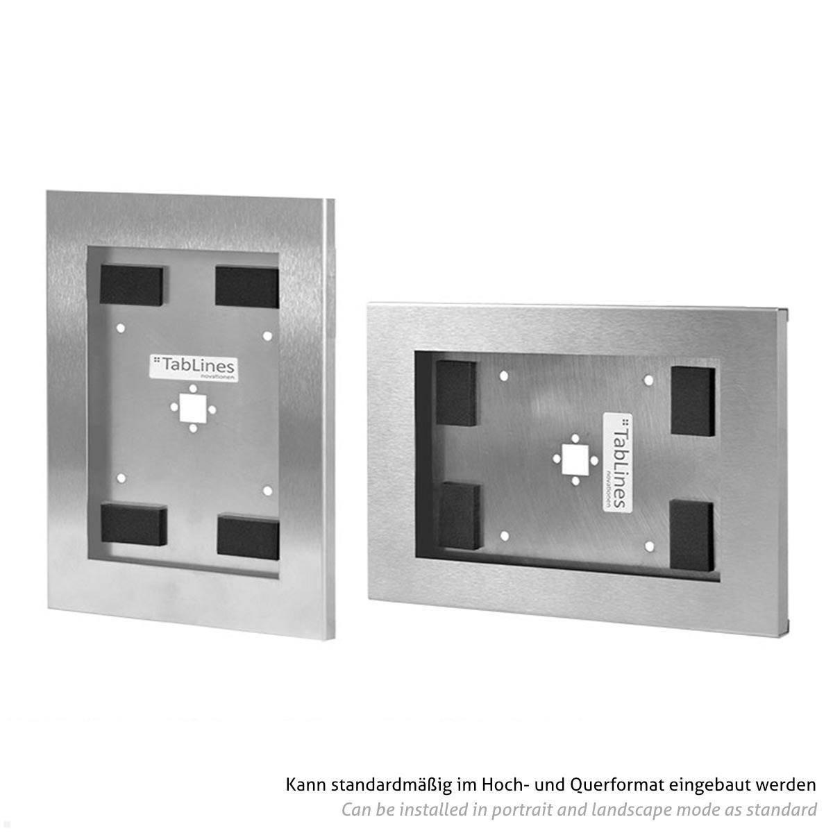 TabLines TSG101E Tablet Schutzgehäuse für Apple iPad Air 13.0 (M2), Edelstahl