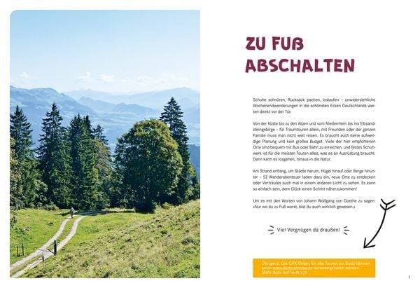 52 kleine & große Eskapaden in Deutschland - Auf gehts zum Wandern