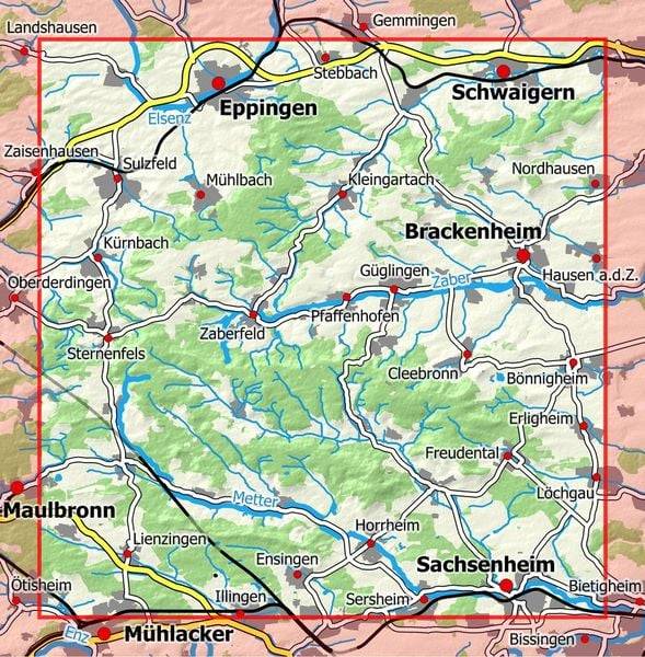 Naturpark Stromberg-Heuchelberg 1 : 25 000