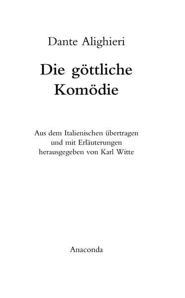 Die göttliche Komödie