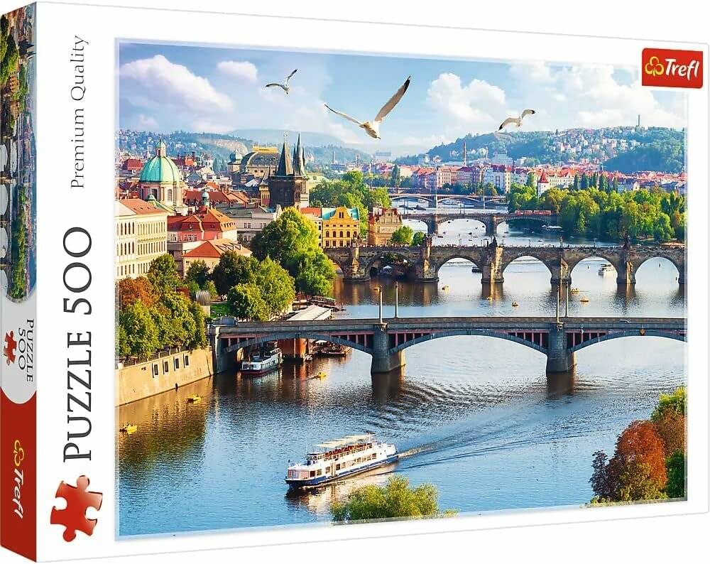 TREFL Puzzle Prag Brücken, Tschechische Republik 500 Teile