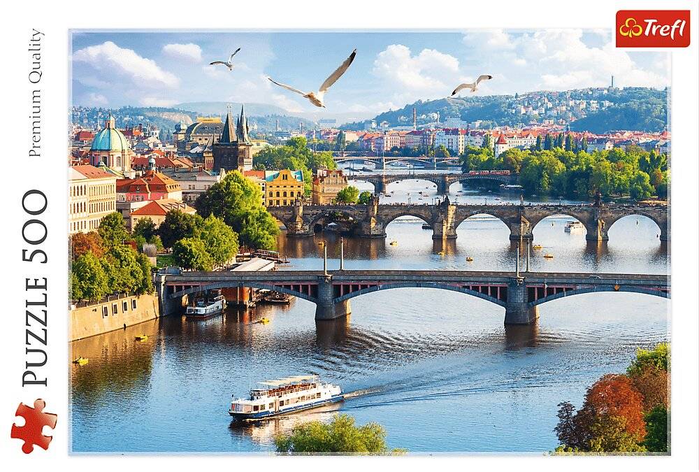 TREFL Puzzle Prag Brücken, Tschechische Republik 500 Teile