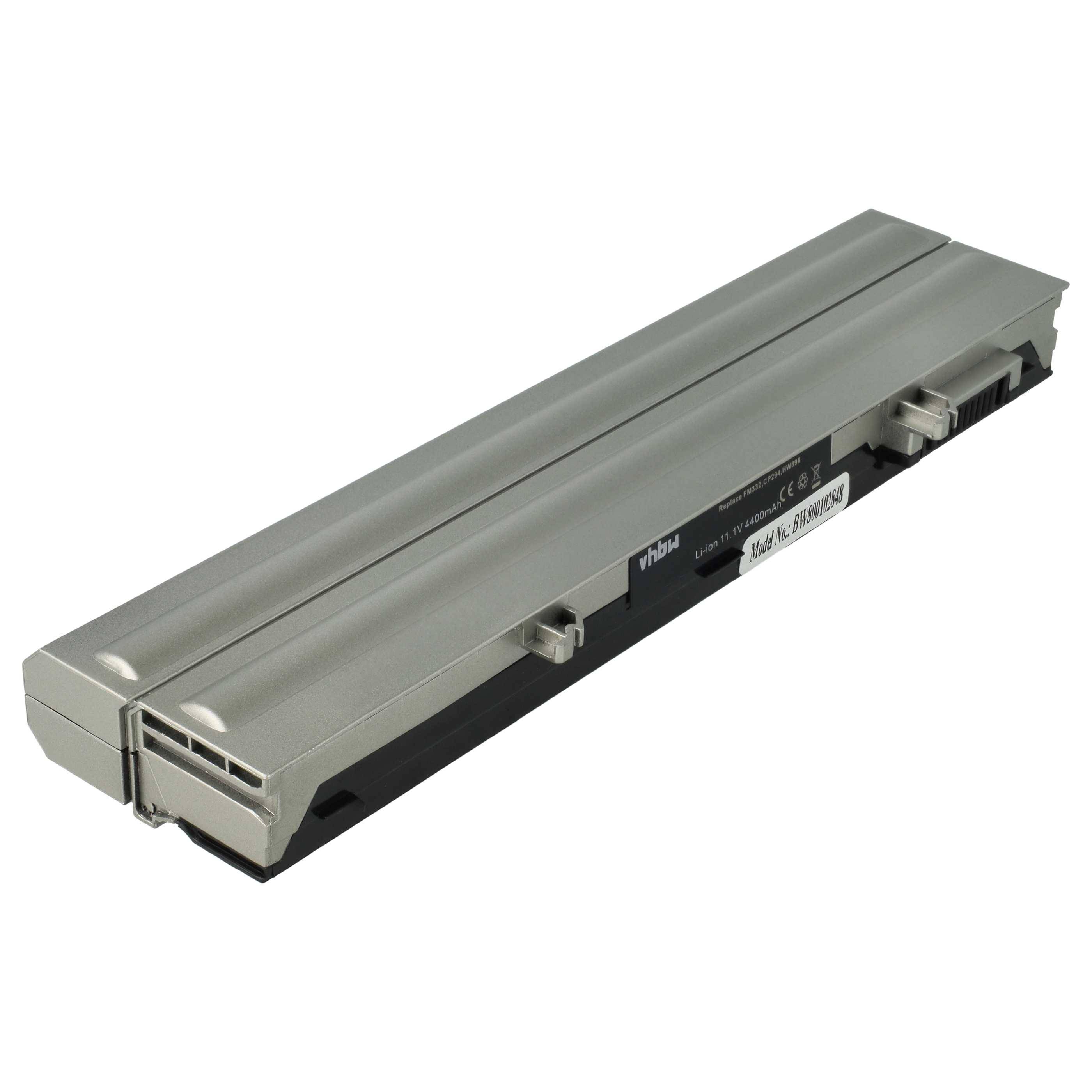 vhbw Akku kompatibel mit Dell Latitude E4300, E4310 Notebook (4400 mAh, 11,1 V, Li-Ion)