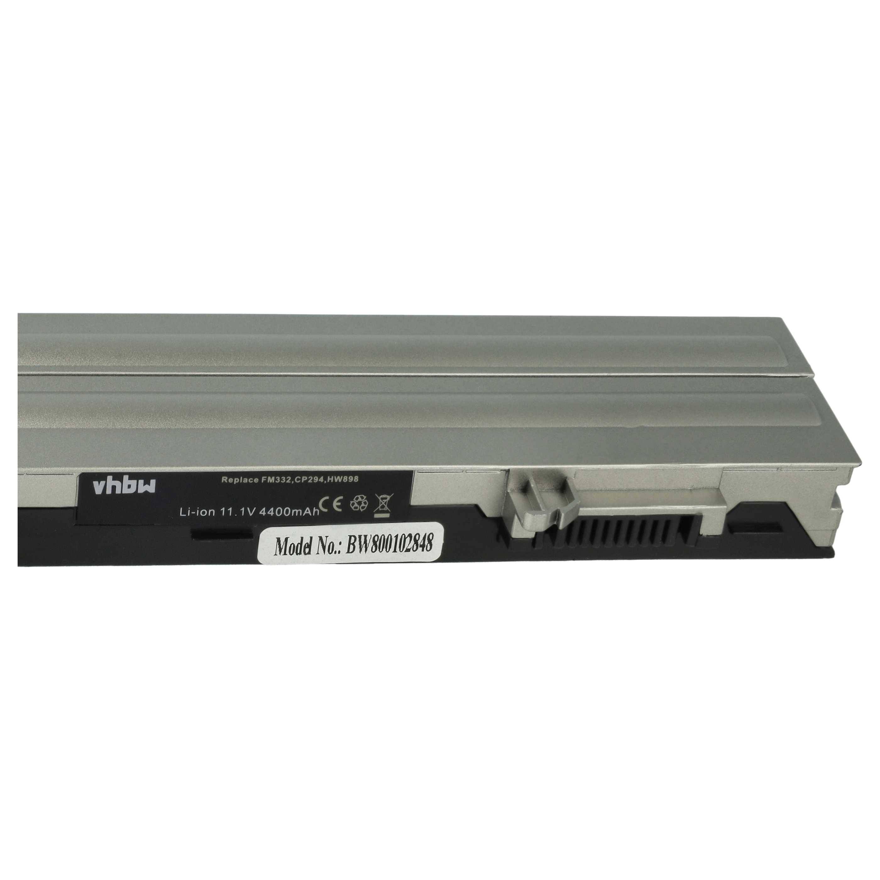 vhbw Akku Ersatz für Dell 451-10636, 451-10638, 312-0823, 312-9955, 0FX8X, 312-0822 für Notebook (4400 mAh, 11,1 V, Li-Ion)