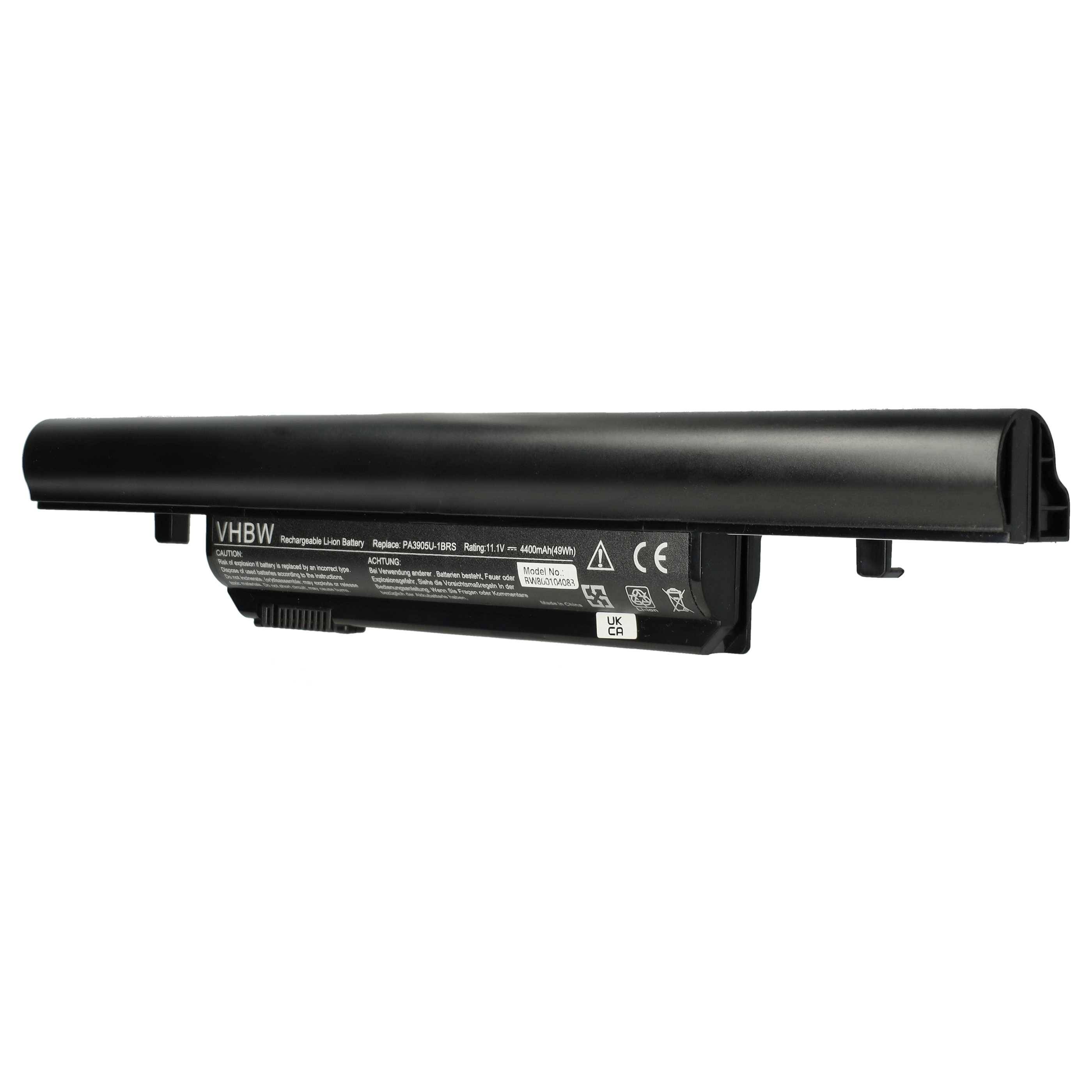vhbw Akku kompatibel mit Toshiba Tecra R950 PT530A-00J001, R950 PT530A-00J02U, R950 PT530A-00S001 Notebook (4400 mAh, 11,1 V, Li-Ion)