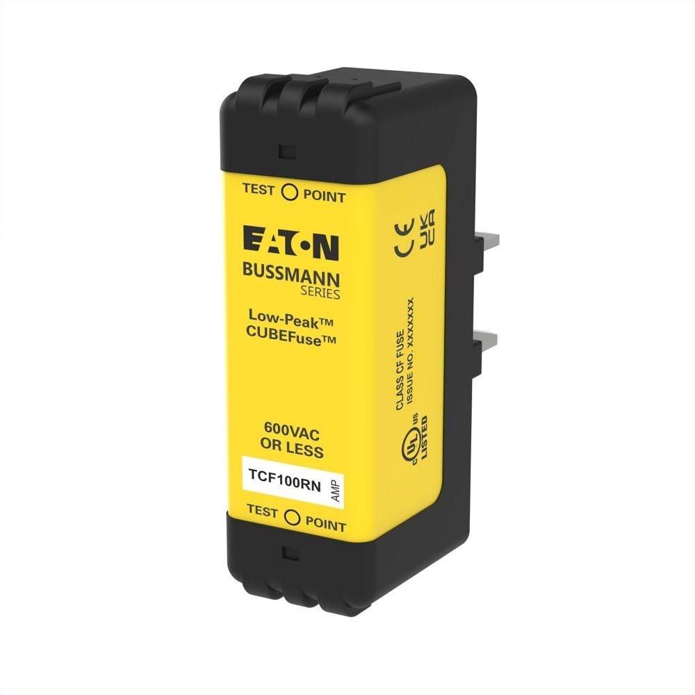 Eaton Bussmann Low-Peak CUBEFuse Elektrosicherungsmodul mit Bezeichnung TCF100RN, 600VAC oder weniger
