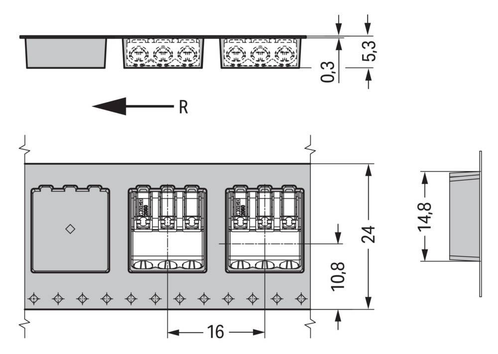 WAGO GmbH & Co. KG SMD-Leiterplattenklemme 2060-453/998-404