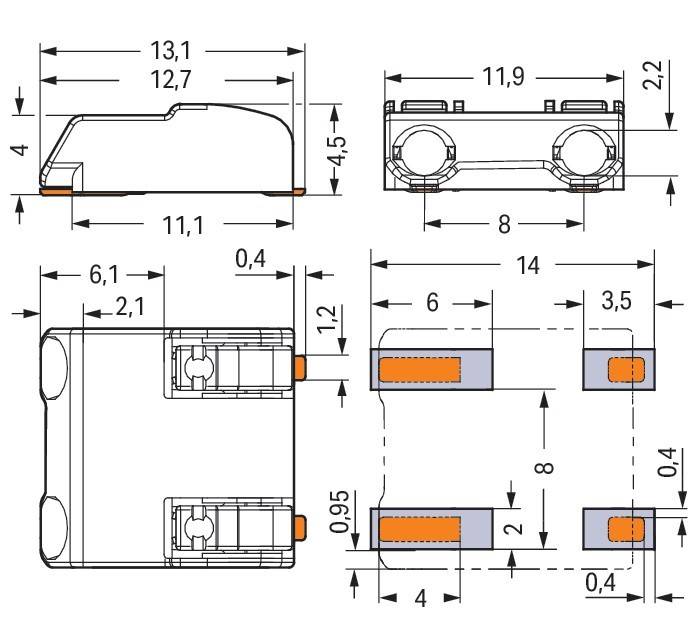 WAGO GmbH &amp; Co. KG SMD-Leiterplattenklemme 2060-852/998-404
