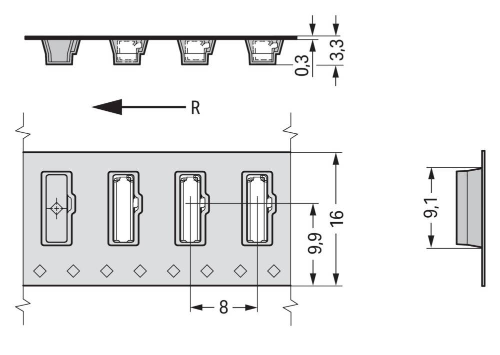WAGO GmbH & Co. KG SMD-Leiterplattenklemme 2065-100/998-403
