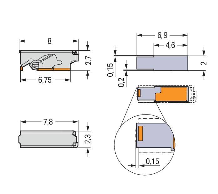 WAGO GmbH &amp; Co. KG SMD-Leiterplattenklemme 2065-101/998-403