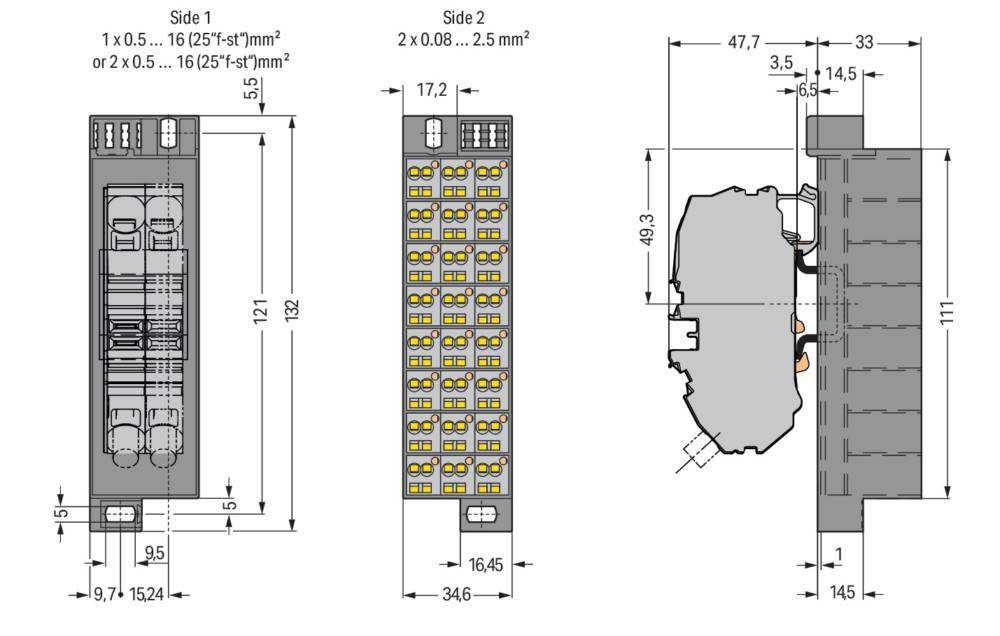 WAGO GmbH & Co. KG PotentialblockAufdruck1-24 726-652