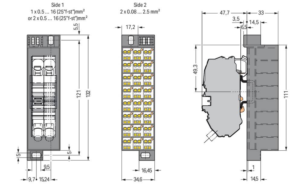 WAGO GmbH & Co. KG PotentialblockAufdruck1-24 726-662