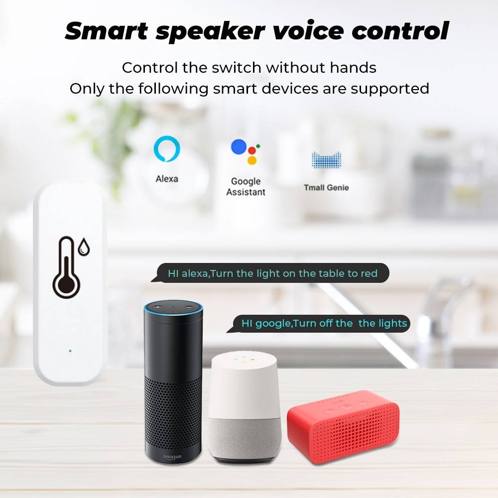 Smart Tuya WiFi Temperatur- und Luftfeuchtigkeitssensor Sensoren mit Fernalarm per App für Pflanzenzelte, Gewächshäuser