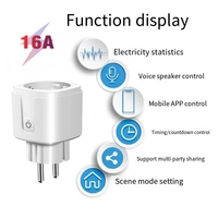 Smart WLAN Steckdose Timer mit Sprachsteuerung Wifi Plug Tuya Alexa Google kompatibel, App Steuerung, 16A Home Socket Smart WLAN Steckdose Timer mit Sprachsteuerung Wifi Plug Tuya Alexa Google kompatibel, App Steuerung, 16A Home Socket