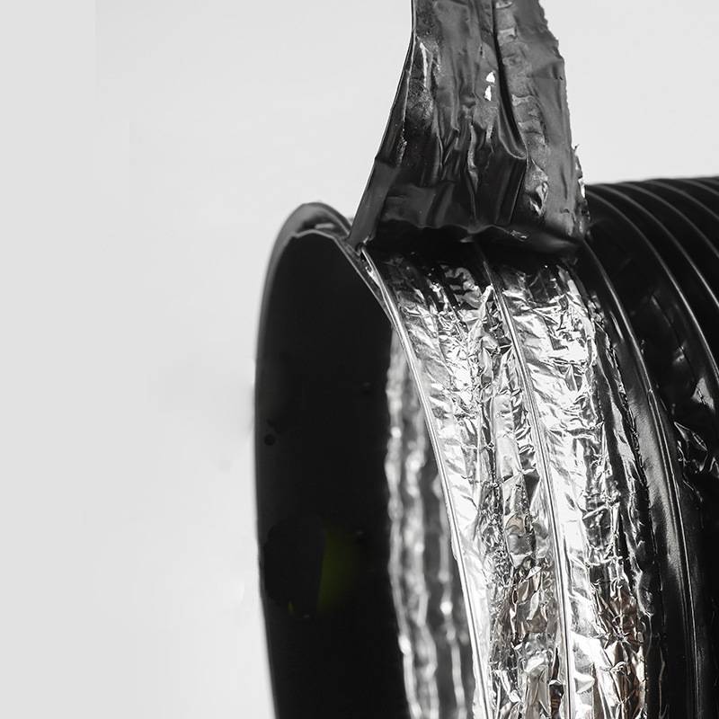 PVC Lüftungskanal 4" Flexschlauch 100mm Flexrohr 2m Aluflexschlauch Retractable Flexrohr Lüftungsschlauch für Grow Box