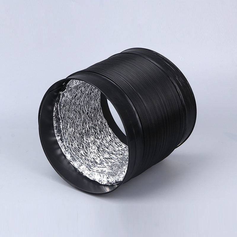 PVC Lüftungskanal 4" Flexschlauch 100mm Flexrohr 2m Aluflexschlauch Retractable Flexrohr Lüftungsschlauch für Grow Box