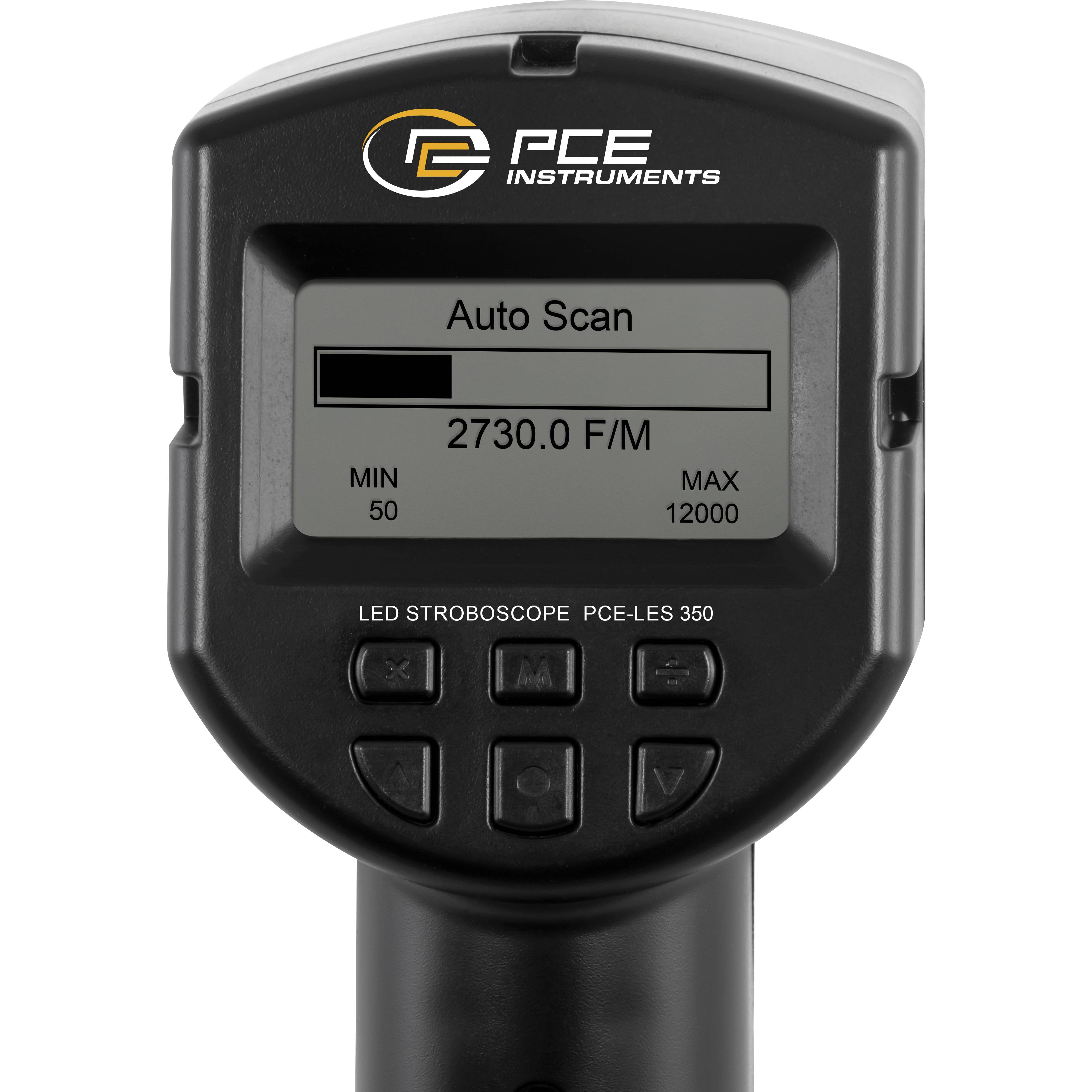 PCE Instruments Stroboskop PCE-LES 350 Lichtquelle 144 LEDs |Messbereich 50 ... 12000 FPM |Impulsweite bis 50 µs |IP20