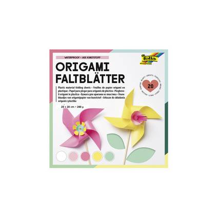 folia Origami-Faltblätter, aus Kunststoff, 200 x 200 mm