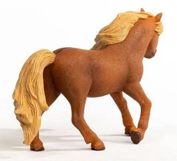 Schleich 13943 - Horse Club, Islandpony Hengst, Pferd Tierfigur, Länge: 13,4 cm