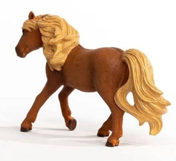 Schleich 13943 - Horse Club, Islandpony Hengst, Pferd Tierfigur, Länge: 13,4 cm