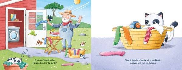 10 kleine Vogelkinder