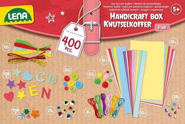 Lena - Bastelkoffer, pink, Faltschachtel