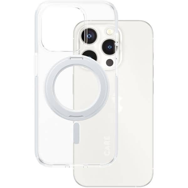 CARE Case Silver Kickstand & MagSafe iPhone 15 Pro