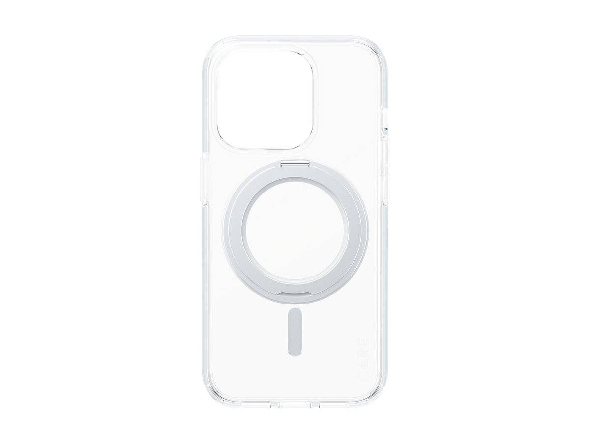 CARE by Schutzglass Kickstand Case MagSafe iPhone 15 Pro – Silber