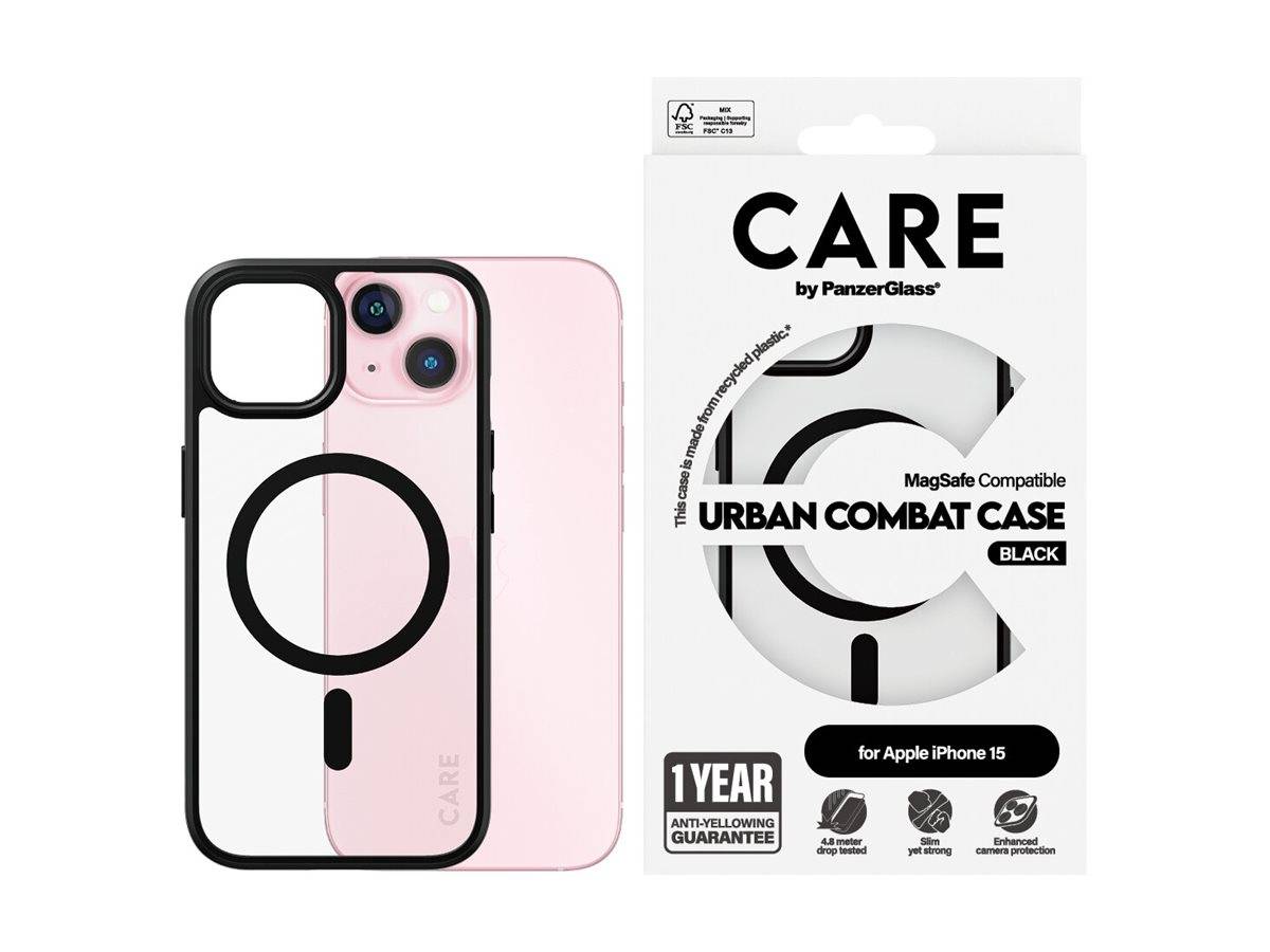PANZERGLASS - CARE by PanzerGlass Urban Combat - Hintere Abdeckung für Mobiltelefon - kompatibel mit MagSafe - Thermopla