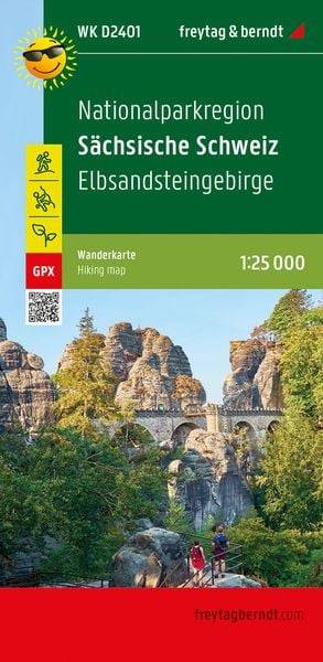 Nationalparkregion Sächsische Schweiz, Wanderkarte 1:25.000